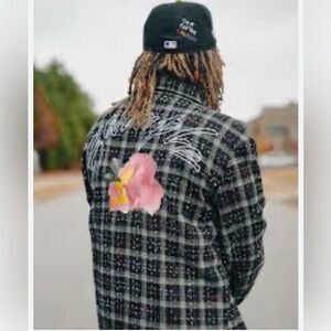 SMPL Brand; Wool/Flannel Blend Zip up Jacket 💞🌵💥
